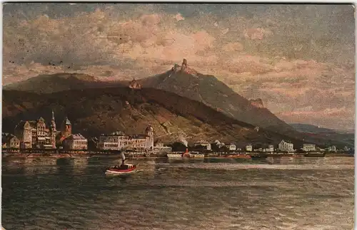 Ansichtskarte Königswinter Stadt - Künstlerkarte 1911