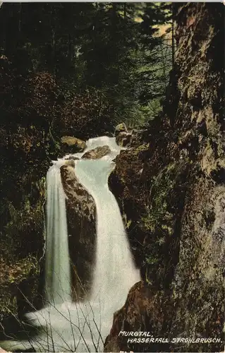 .Baden-Württemberg Schwarzwald Murgtal Wasserfall Strohlbusch 1912