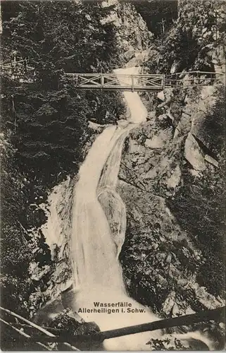 Waterfall/Schwarzwald (Mittelgebirge) Wasserfälle Allerheiligen 1912