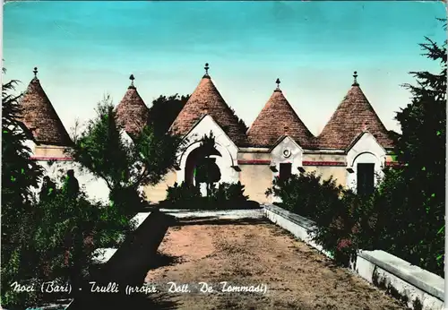 Cartoline Noci Noci (Bari) Trulli (propr. Dott. De Lommadi) 1972