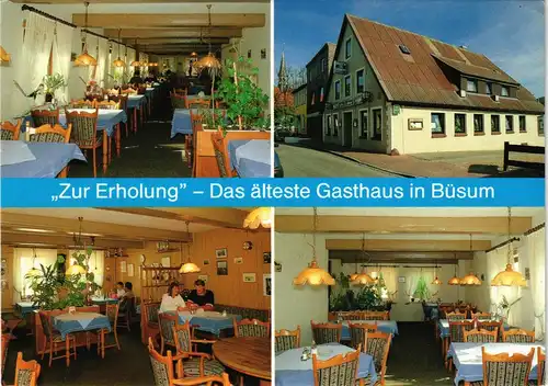 Ansichtskarte Büsum Gasthaus Zur Erholung Hafenstraße 4 Ansichten 1980