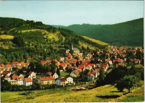 Ansichtskarte Wallenfels Panorama-Ansichten des Ortes im Frankenwald 1979