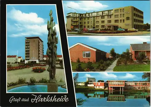 Norderstedt HARKSHEIDE SOS-Kinderdorf Rathaus, Friesen-Hotel, Sportlerheim 1975