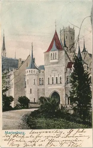 Ansichtskarte Nordstemmen Partie an der Marienburg - coloriert 1906