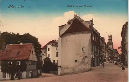 Ansichtskarte Löbau Zittauer Straße 1913
