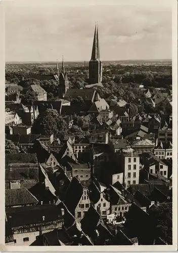 Ansichtskarte Lübeck Blick vom Petrikirchturm 1930