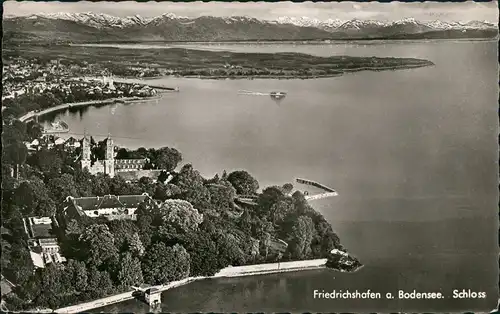 Ansichtskarte Friedrichshafen Luftbild Stadt & Bodensee Panorama 1956