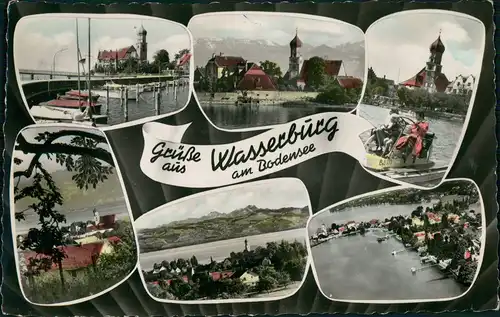 Wasserburg am Bodensee Mehrbild-AK Stadt und Umlandansichten 1960