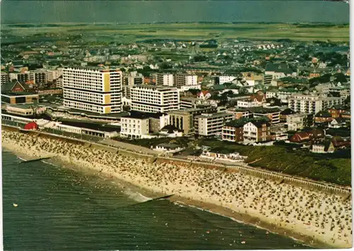 Ansichtskarte Westerland-Gemeinde Sylt Luftbild Blick auf das Zentrum 1971