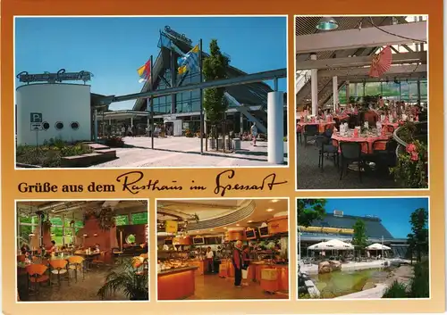 Rohrbrunn-Weibersbrunn Autobahnraststätte im Spessart an der A3 Mehrbild-AK 1990