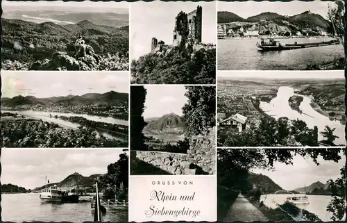 Ansichtskarte Königswinter Motive aus dem Siebengebirge u. Rhein-Region 1964
