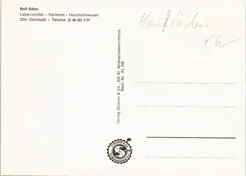 Ansichtskarte Dellstedt Mehrbild-AK ua. Feinkost Geschäft Rolf Edler 1970