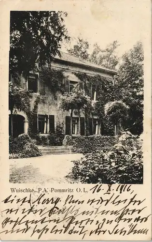 Ansichtskarte Pommritz-Hochkirch Pomorcy Bukecy Oberlausitz Wuischke P.A. 1916