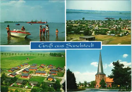 Ansichtskarte Sandstedt Umland-Ansichten Ortsansichten, Mehrbild-AK 1980