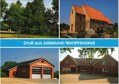 Ansichtskarte Joldelund Mehrbildkarte mit 4 Ortsansichten 1980