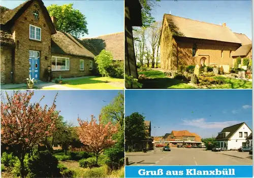 Klanxbüll (Nordfriesland) Klangsbøl Klangsbel Mehrbild-AK mit Ortsansichten 1980