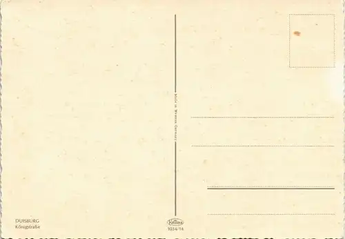 Ansichtskarte Duisburg Königstraße bei Nacht Abend-Beleuchtung 1970