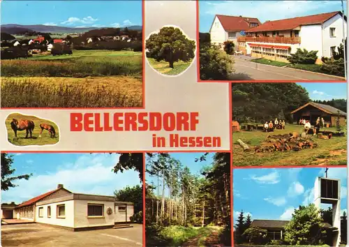 Mittenaar-Bellersdorf Mehrbild-AK mit Restaurant Haus Decker 1982/1977