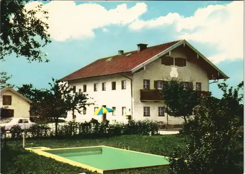 Ansichtskarte Weibhausen Ortspartie, vermutlich am Haus Schifflechner 1960