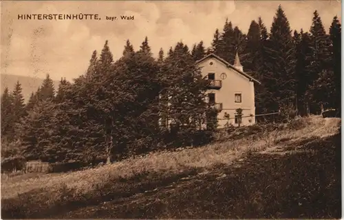 Ansichtskarte Zwiesel Hintersteinhütte 1911