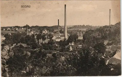 Ansichtskarte Seidau-Bautzen Budyšin Stadt Fabrikanlagen 1913
