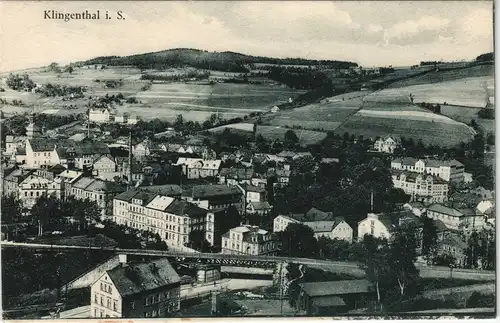 Ansichtskarte Klingenthal Stadtpartie 1929