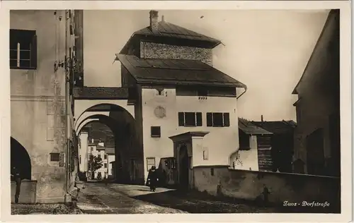Ansichtskarte Zuoz Zutz | Zuz Dorfstraße 1930