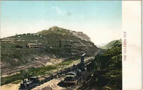 Postcard Panama-Stadt Panamá Panamakanal Culebra Cut im Bau 1915