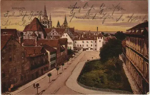 Ansichtskarte Ansbach Reitbahn 1923
