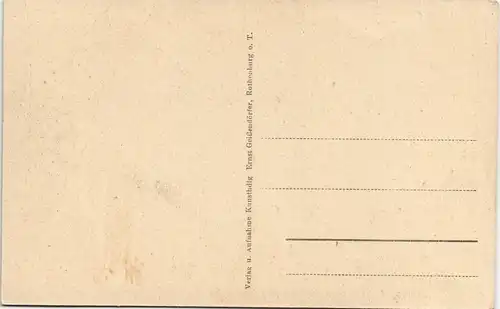 Ansichtskarte Rothenburg ob der Tauber Hof vom Staudischen Haus 1923