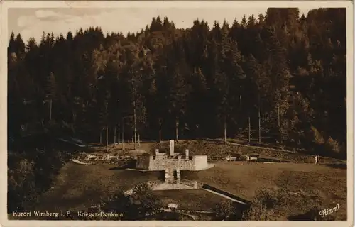 Ansichtskarte Wirsberg (Oberfranken) Kriegerdenkmal 1931