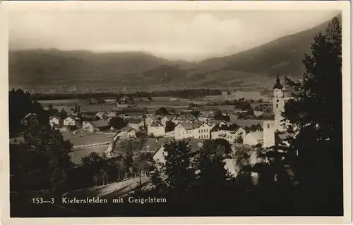 Ansichtskarte Kiefersfelden Blick auf die Stadt 1929