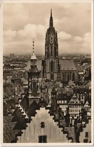 Ansichtskarte Frankfurt am Main Blick vom Dom 1941