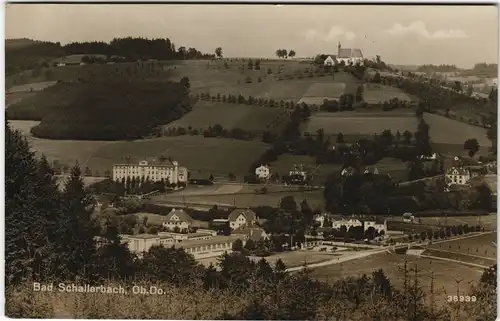 Ansichtskarte Bad Schallerbach Blick auf die Stadt 1928