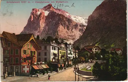 Ansichtskarte Grindelwald Hauptstraße 1912