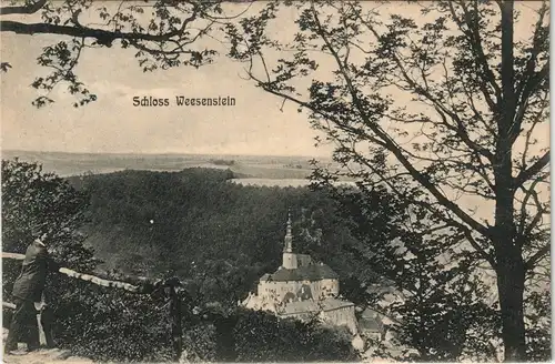 Weesenstein (Müglitz) Schloss Weesenstein gel. Stempel Pirna 1911