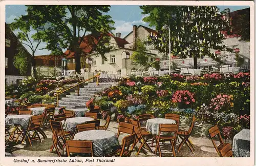 Ansichtskarte Lübau-Rabenau Gasthaus, Terrasse 1928