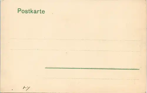 Ansichtskarte Moritzburg Weisse Hirsche Hirschgarten Handcoloriert 1909