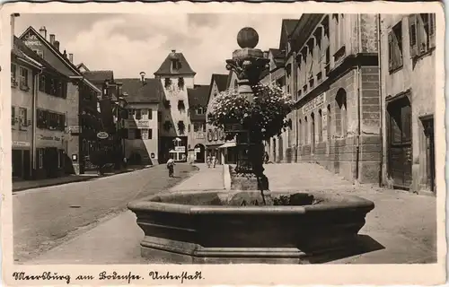 Ansichtskarte Meersburg Untermarkt 1931