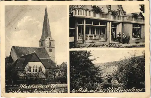 Blasheim (Westfalen)-Lübbecke (Westfalen) Kirche, Geschäft, Umland 1929