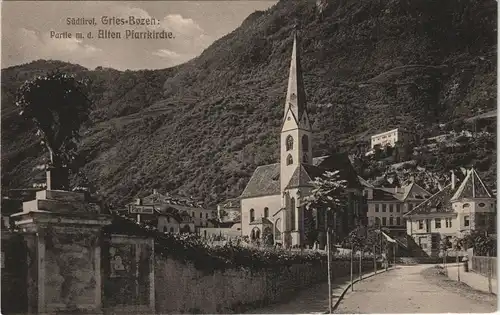 Cartoline Bozen Bolzano Straßenpartie Gries 1912