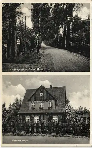 Ansichtskarte Colditz 2 Bild: Weg, Henkers Haus 1935