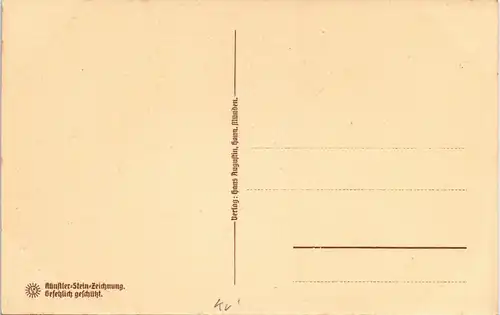 Hannoversch Münden Hann. Münden Langestraße Steindruck- Künstlerkarte 1913