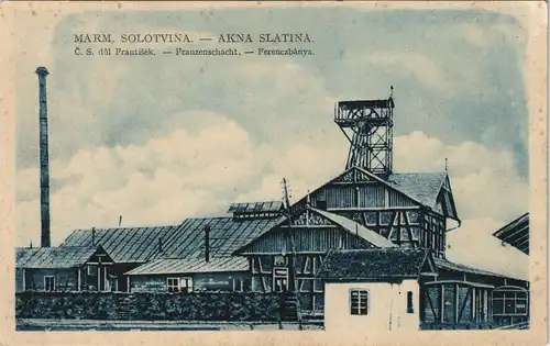 Solotwyno Solotwina (Солотвина/ Aknaszlatina/Ocna Slatina Bergwerk 1928
