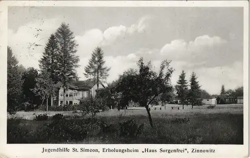 Zinnowitz Jugendhilfe St. Simeon, Erholungsheim „Haus Sorgenfrei“ 1938