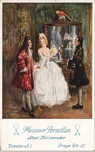 Seevorstadt-Dresden Meissner Porzellan Metzenmacher Prager Straße 1911