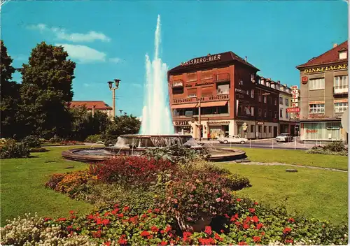 Ansichtskarte Kaiserslautern Strassen Partie am Fackelrondell 1973