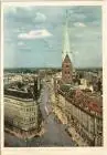 Altstadt-Hamburg Mönckebergstraße aus der Vogelschau-Perspektive 1955