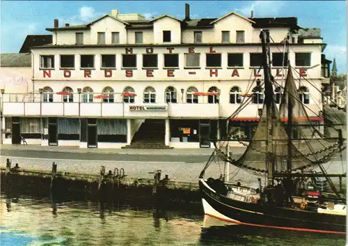 Ansichtskarte Büsum Hotel Nordseehalle Am Hafen 2 1975