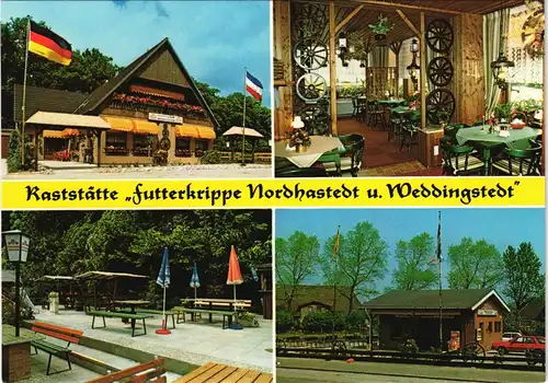 Nordhastedt Raststätte Futterkrippe Lothar u. Anke Voß, Mehrbild-AK 1970
